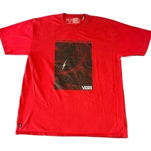 VANS Red Graphic T-Shirt